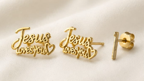 Jesus Loves You Ohrringe