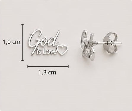 God Is Love Luxus Ohrringe