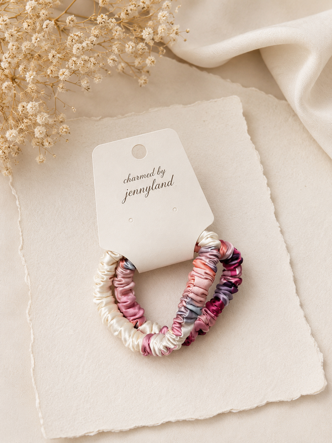 Scrunchies aus Maulbeereseide
