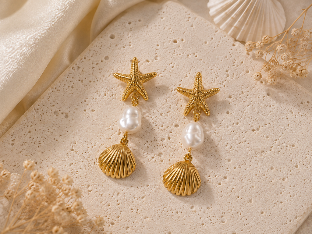 Ocea Pearl Charm Ohrringe