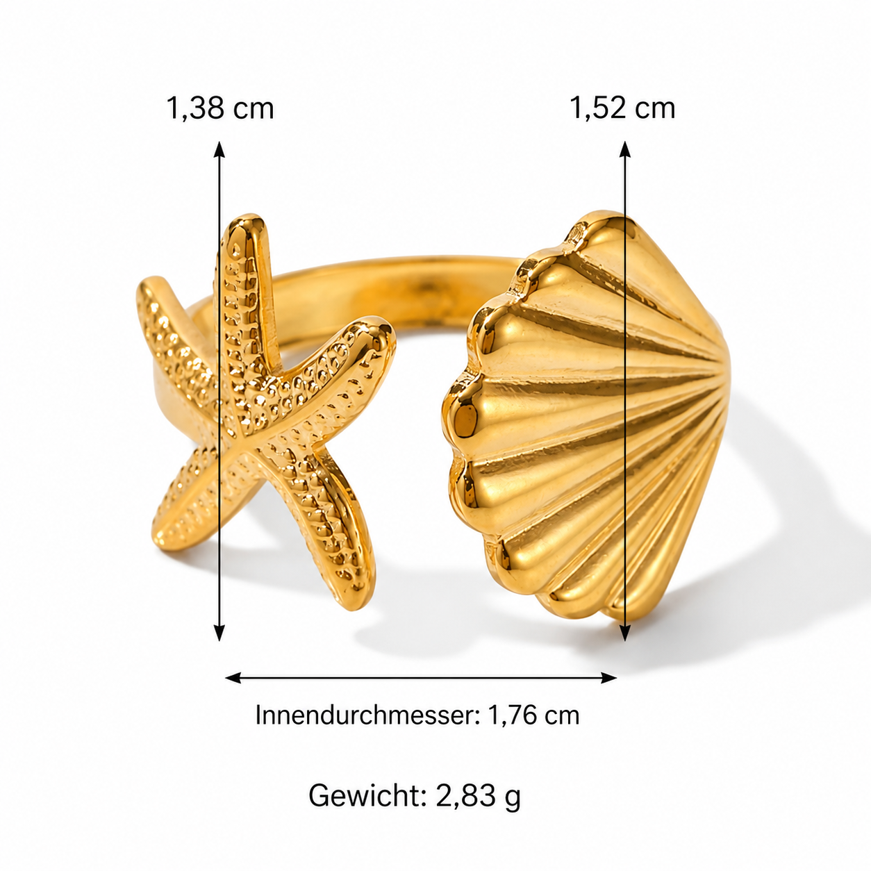 SEA STAR SHELL Ring