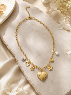 Esmeralda Herz Charm Kette