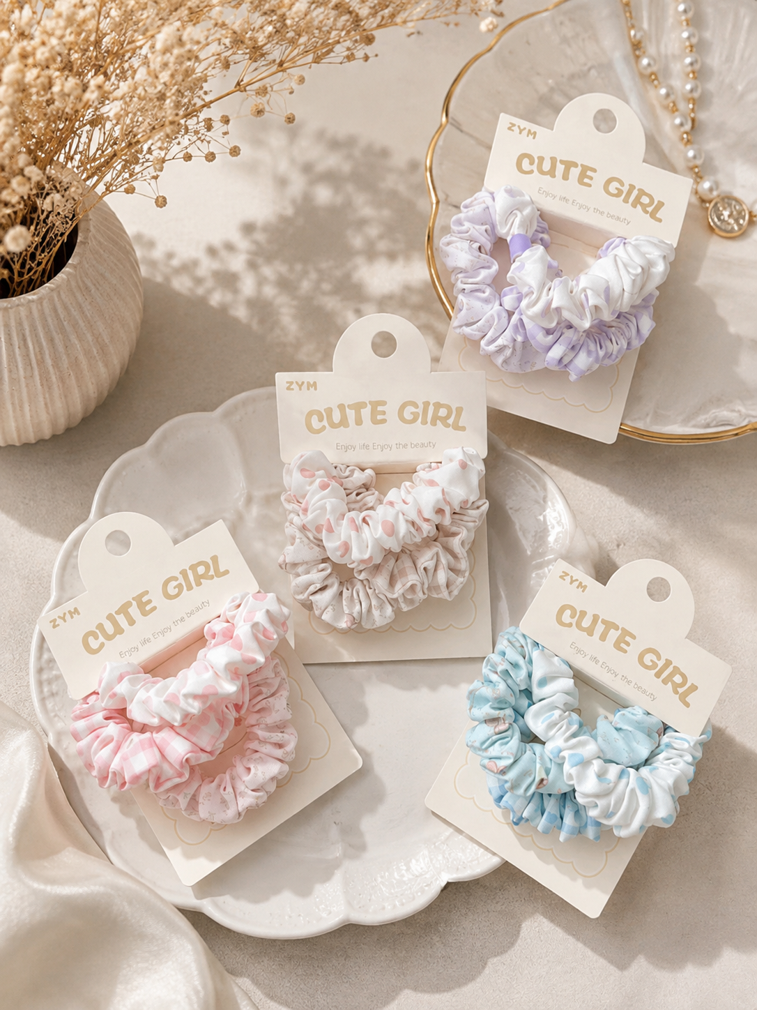 Cute Girl Scrunchies Mädchen
