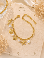 Ocea pearl Charm Armband