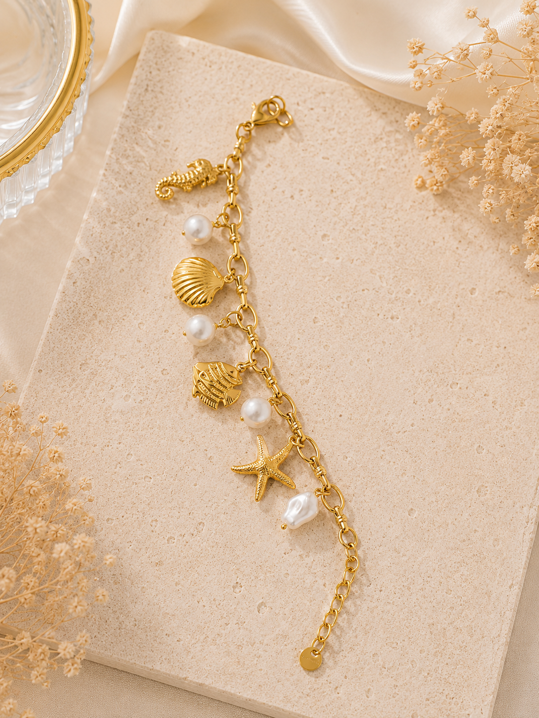 Ocea pearl Charm Armband