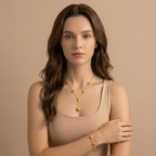Golden Hearts Schmuckset